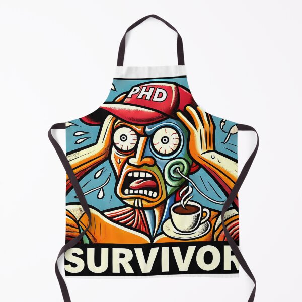 Item preview, PhD Survivor Cubism Art – The Ultimate Academic Trophy designed and sold by OzzFrequency.