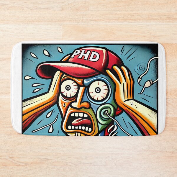 Item preview, PhD Survivor Cubism Art – The Ultimate Academic Trophy designed and sold by OzzFrequency.