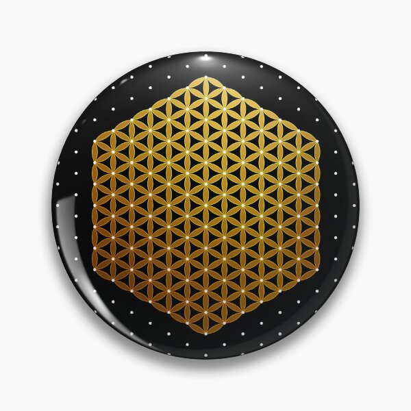 Item preview, Golden Sacred Geometry Dots | SG001 | HEX-FILL | Gold | FULL ⚫️ Black designed and sold by Re.SOURCE.