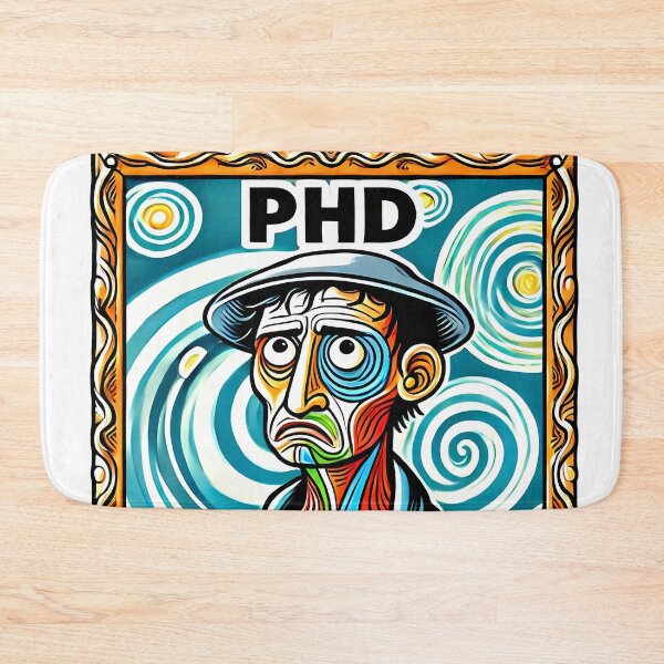 Item preview, PhD Survivor Cubism Art – The Ultimate Academic Trophy designed and sold by OzzFrequency.