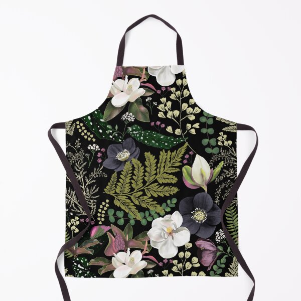 Item preview, Dark Mystical Garden of Magnolias and Ferns designed and sold by Anis Illustration.