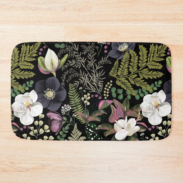 Item preview, Dark Mystical Garden of Magnolias and Ferns designed and sold by Anis Illustration.