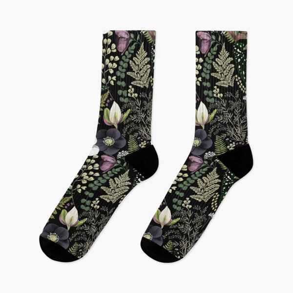 Item preview, Dark Mystical Garden of Magnolias and Ferns designed and sold by Anis Illustration.