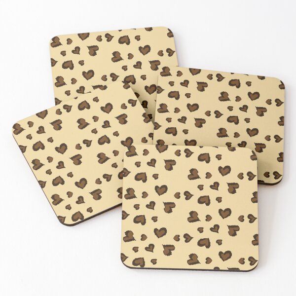 Item preview, leopard heart shape pattern designed and sold by aalaaatef.