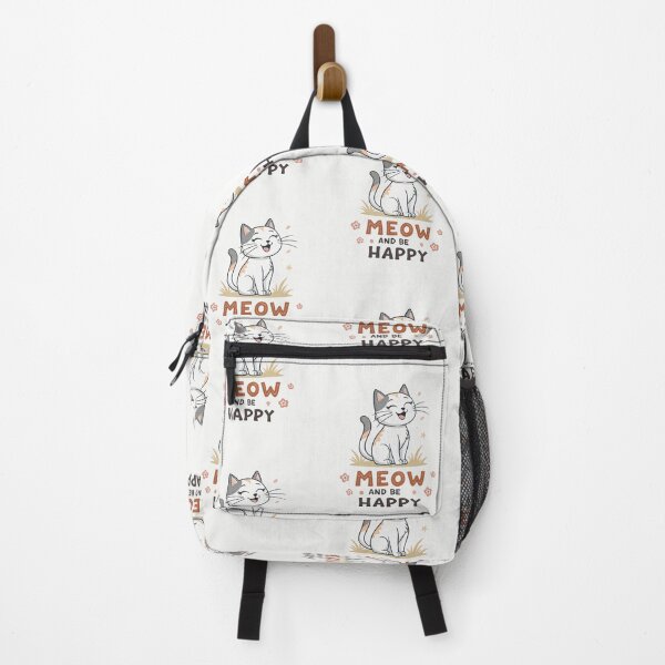 Item preview, MEOW AND BE HAPPY designed and sold by SignumShop.