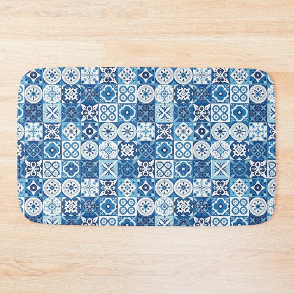 Item preview, Coastal Tiles - Mediterranean tiles print designed and sold by hellcom.
