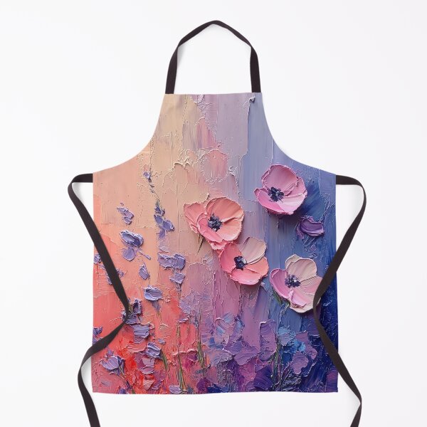 Aperçu de l'œuvre Art texturé floral pastel créée et vendue par flameandbloom.