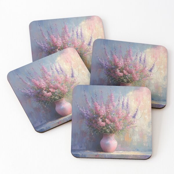 Item preview, Pastel Floral Vase Elegance designed and sold by flameandbloom.