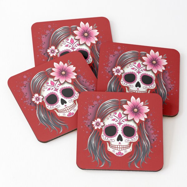 Item preview, Floral Skull Flowers Rock Loves Funny Skeleton  designed and sold by Kia Blaze.