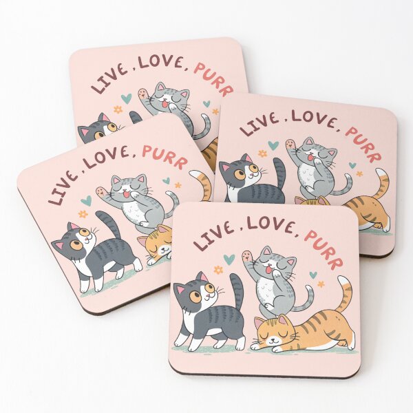 Item preview, LIVE, LOVE, PURR designed and sold by SignumShop.