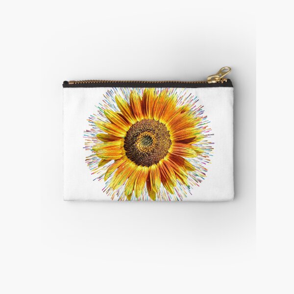 Item preview, Sunflower surrounded by colorful rays designed and sold by Marcu Ioachim.