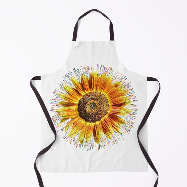 Item preview, Sunflower surrounded by colorful rays designed and sold by Marcu Ioachim.