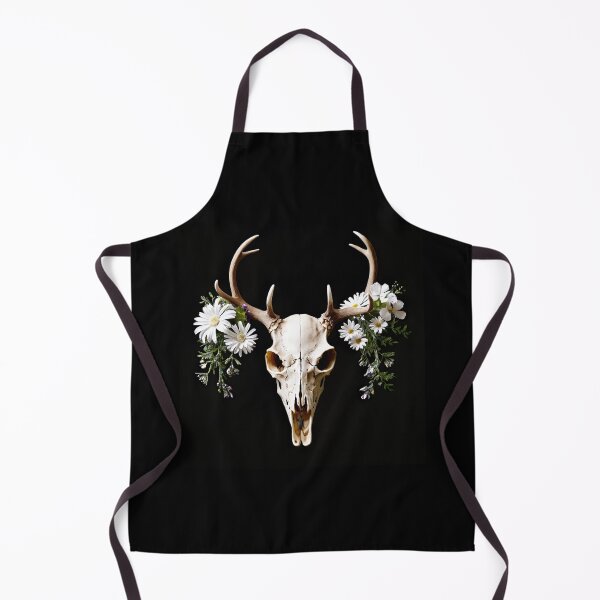 Item preview, Flower-decorated deer skull, impressive symbol of natural cycles designed and sold by ArtCreator2023.