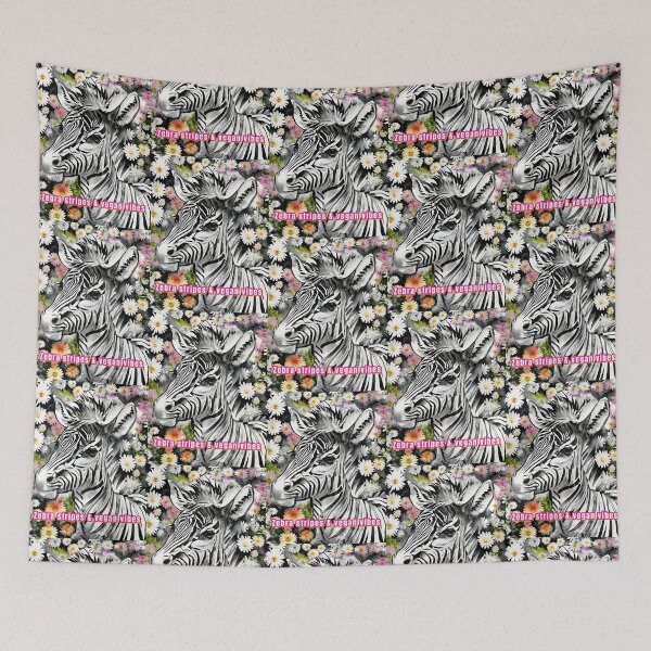 Item preview, Zebra & daisies  designed and sold by AliciaSanson.