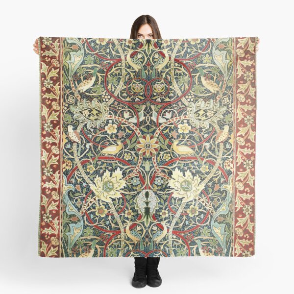 Aperçu de l'œuvre Impression de tapis antique William Morris Bullerswood créée et vendue par Vicky Brago-Mitchell®.