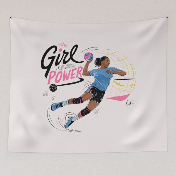 Item preview, Handball Player Women Girls Kids T-Shirt designed and sold by thenewking.