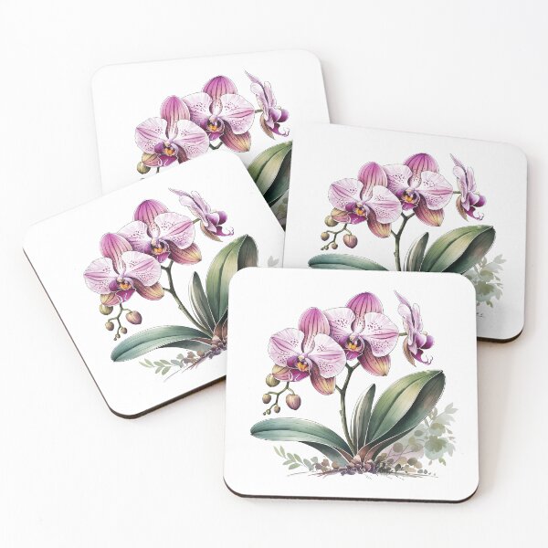 Item preview, Pink Orchid designed and sold by AntiqueWhiteArt.