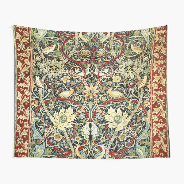 Item preview, William Morris Bullerswood Antique Rug Print designed and sold by Vicky Brago-Mitchell®.
