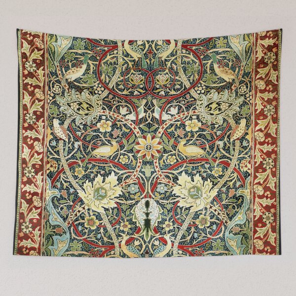 Item preview, William Morris Bullerswood Antique Rug Print designed and sold by Vicky Brago-Mitchell®.