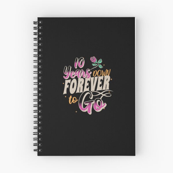 Item preview, 10 Years Down Forever To Go - 10 Year Wedding Anniversary Matching Couple's designed and sold by dudelinart.