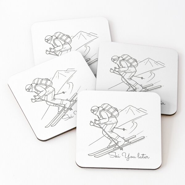 Item preview, Minimalist Winter Sports Gear: Unique Art Designs for Snow Lovers designed and sold by MiszungART.