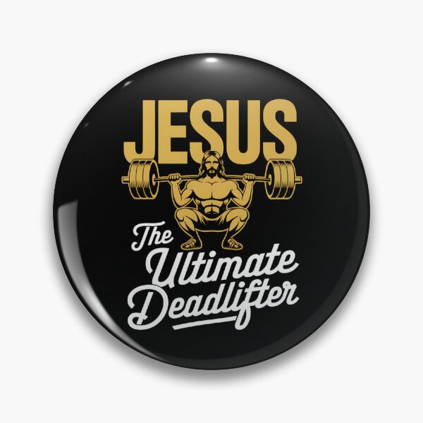Item preview, Jesus The Ultimate Deadlifter Fitness Faith Design designed and sold by Karsten Stier.