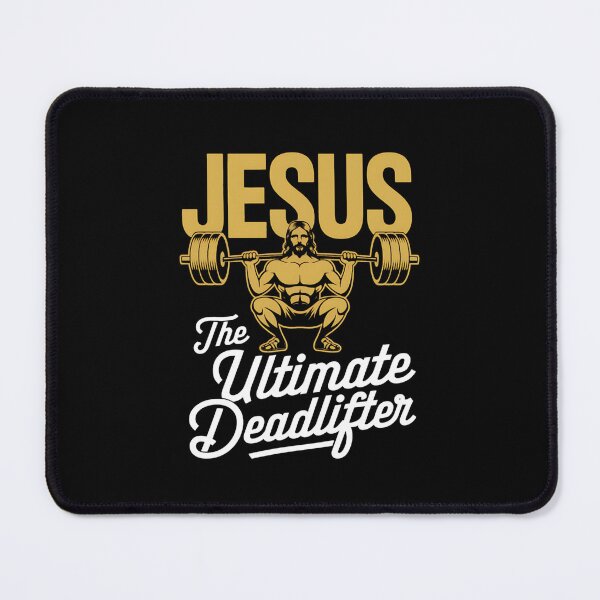 Item preview, Jesus The Ultimate Deadlifter Fitness Faith Design designed and sold by Karsten Stier.