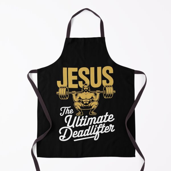 Item preview, Jesus The Ultimate Deadlifter Fitness Faith Design designed and sold by Karsten Stier.