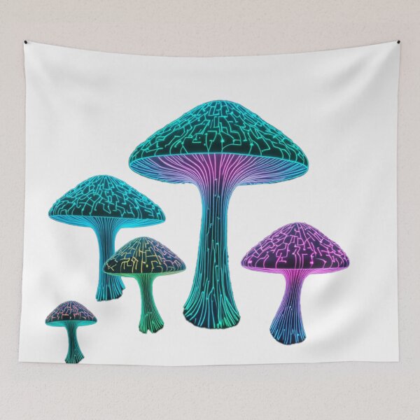 Item preview, Psychedelic Neon Fungi Glow designed and sold by RebelPaintBrush.