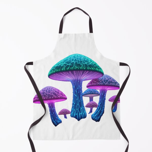 Item preview, Mystical Glowing Electric Neon Mushrooms designed and sold by RebelPaintBrush.