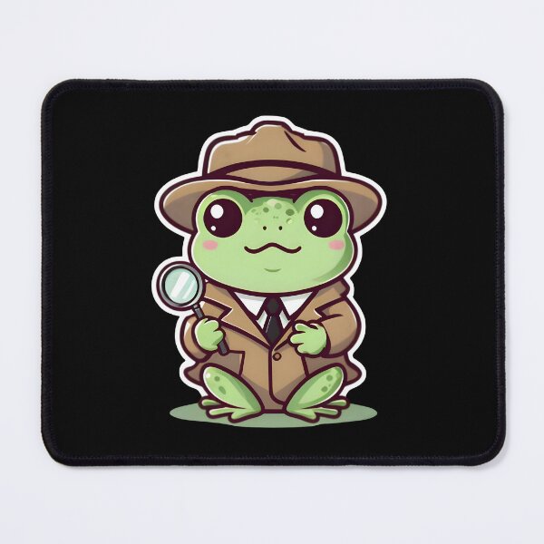 Item preview, A Cute Detective Frog designed and sold by DWorriBHappi.