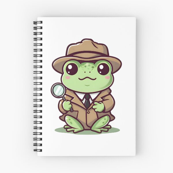 Item preview, A Cute Detective Frog designed and sold by DWorriBHappi.