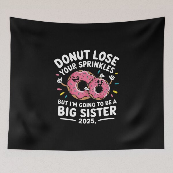 Item preview, 2025 Big Sister Announcement Design: Donut Baby Reveal - Cute & Creative designed and sold by love3617.