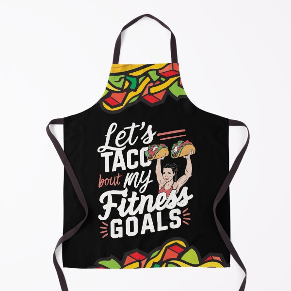 Item preview, Let’s Taco ‘bout My Fitness Goals Funny Resolution designed and sold by trendparrot.