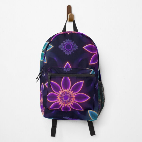 Item preview, Colorful Floral Pattern With Neon Flower Petals designed and sold by RebelPaintBrush.