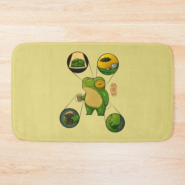 Item preview, Stressed Out Frog Diagram Poster magical asian style artwork no text designed and sold by DingHuArt.