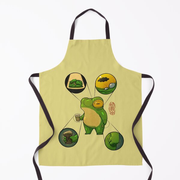 Item preview, Stressed Out Frog Diagram Poster magical asian style artwork no text designed and sold by DingHuArt.