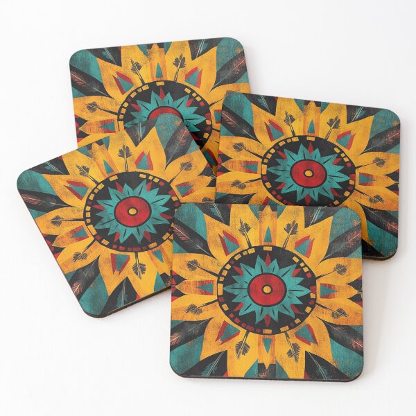 Item preview, Native American Sun Design with Geometric Patterns designed and sold by daila70.