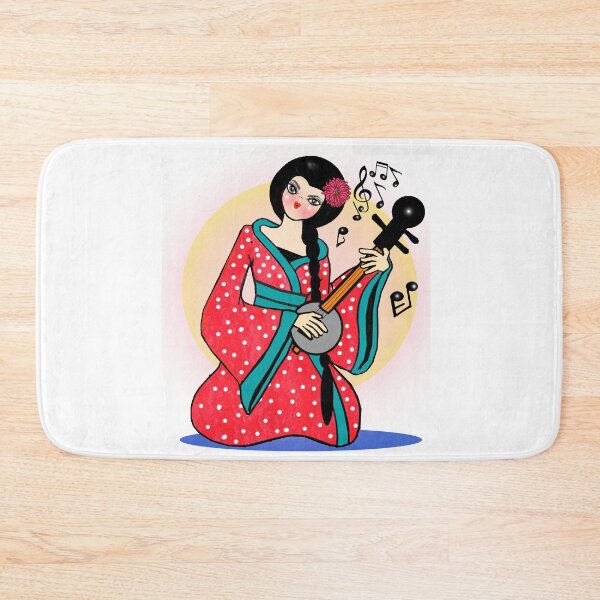 Item preview, Oriental lady - playing music  designed and sold by Shirley cute art .