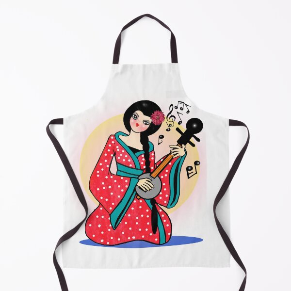 Item preview, Oriental lady - playing music  designed and sold by Shirley cute art .