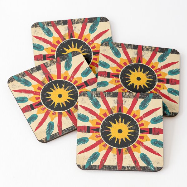 Item preview, Bold Native American Sun with Tribal Motifs designed and sold by daila70.