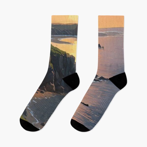Item preview, Sunset Bonfire By The Rocky Shore designed and sold by iamdesigns14.