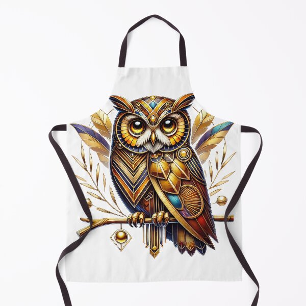 Item preview, Fantasy magical owl, art deco sytle designed and sold by LoneAngel.
