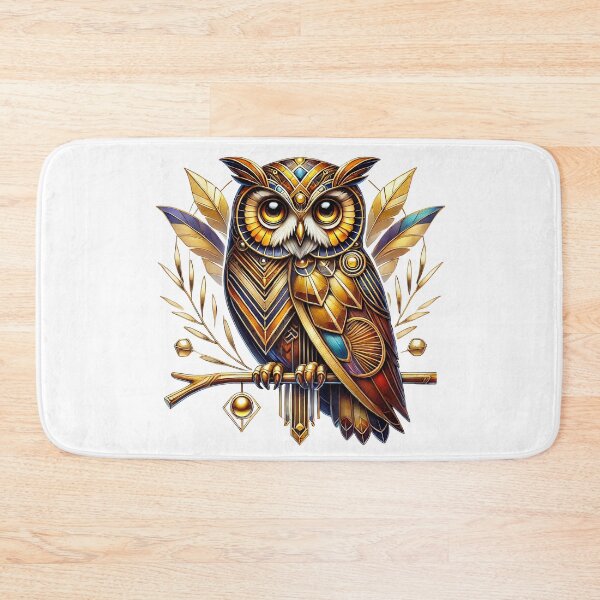 Item preview, Fantasy magical owl, art deco sytle designed and sold by LoneAngel.