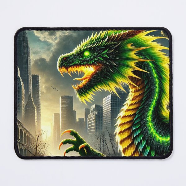 Item preview, Radiant Green Dragon in a Post-Apocalyptic City designed and sold by LUCYS-WORKSHOP.