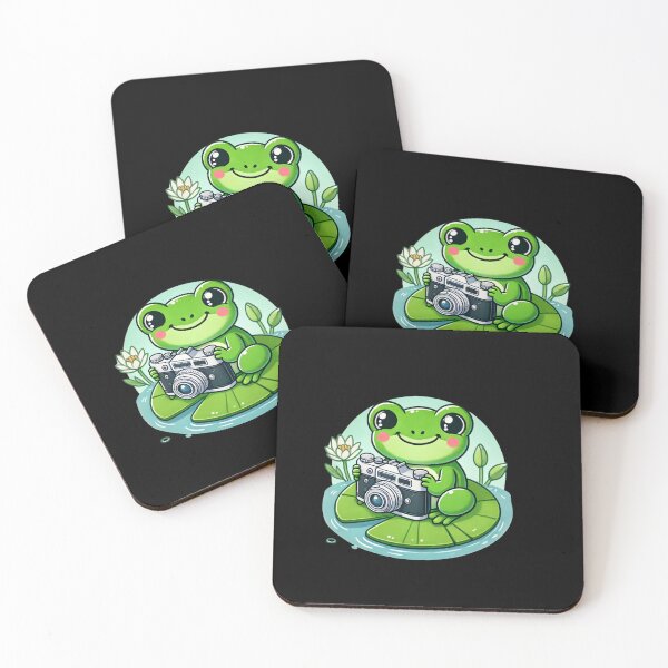 Item preview, Cute frog with camera designed and sold by paggorek.
