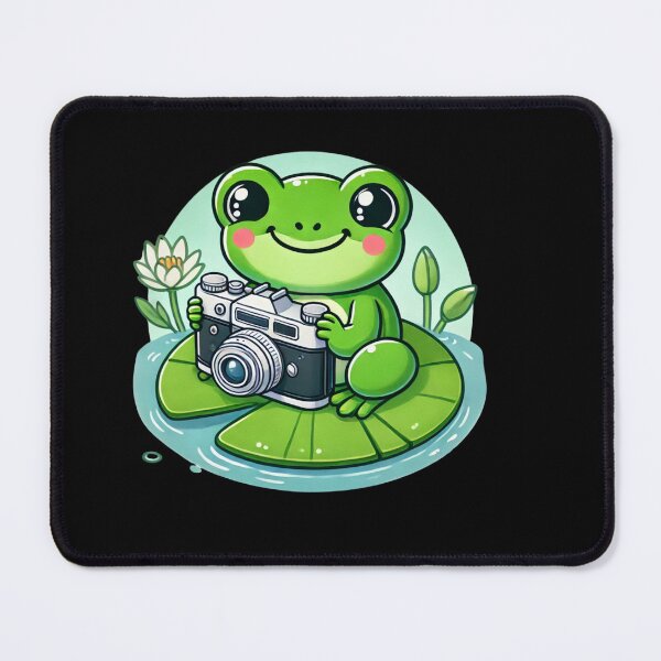 Item preview, Cute frog with camera designed and sold by paggorek.