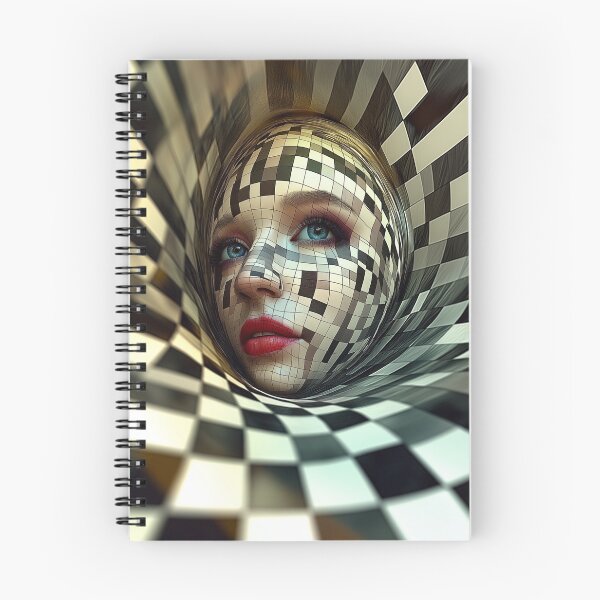 Item preview, Surreal Optical Illusion Design. Checkerboard Dreams. designed and sold by Shoot-The-Moon.