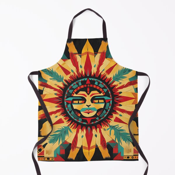 Item preview, Vibrant Native American Sun with Tribal Geometric Art designed and sold by daila70.