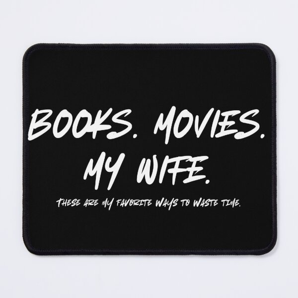 Item preview, Funny Books Movies My Wife Unisex Jersey Short Sleeve Tee, Hobbies Tee, Sarcastic Graphic Shirt, Gift for Book Lover, Movie Buff Shirt designed and sold by tastodesign.